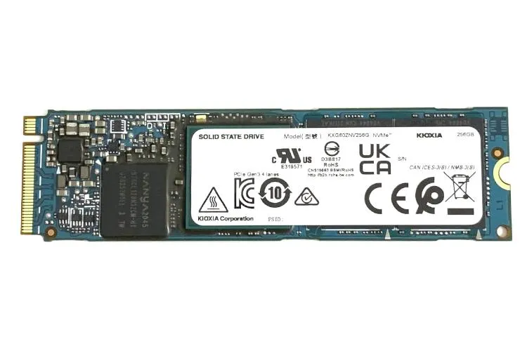 [KXG60ZNV256G] KIOXIA KXG60ZNV256G 256GB NVMe SSD M.2 yaddaş qurğusu