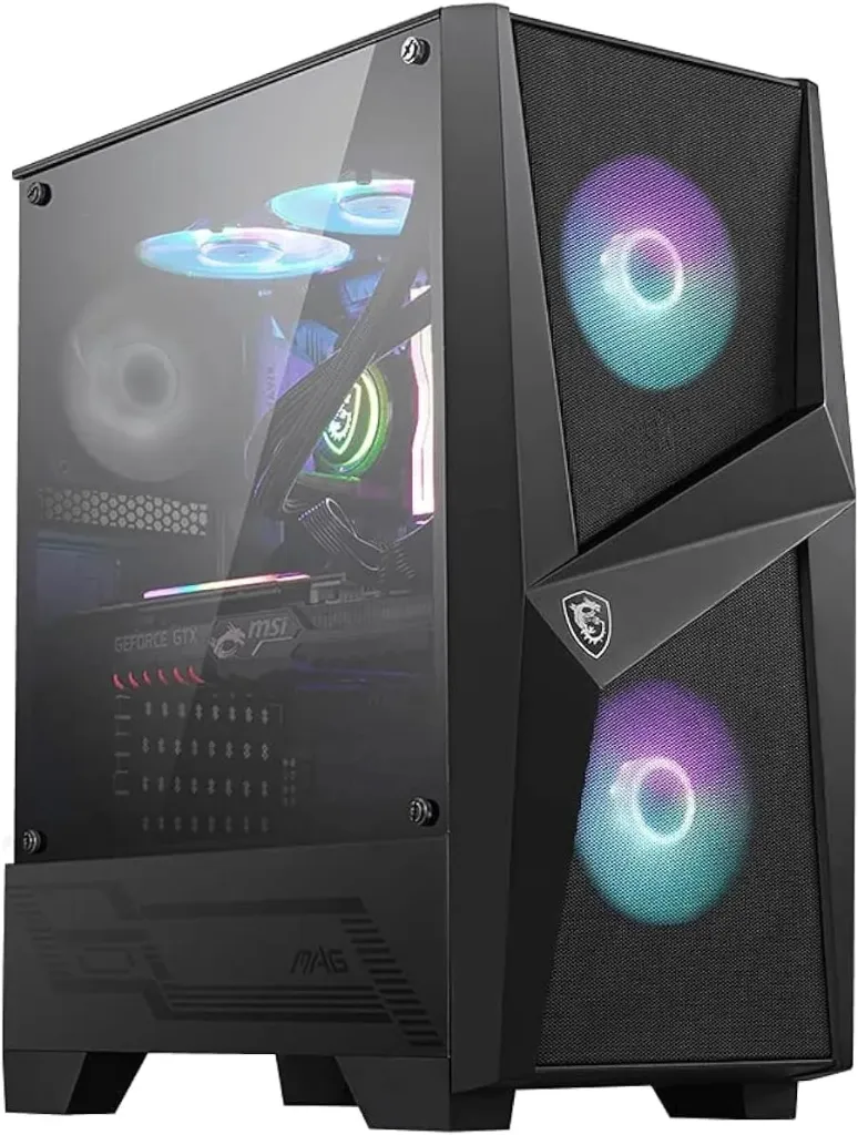 [306-7G03M21-806] MSI MAG FORGE 100M ATX Gaming PC Case