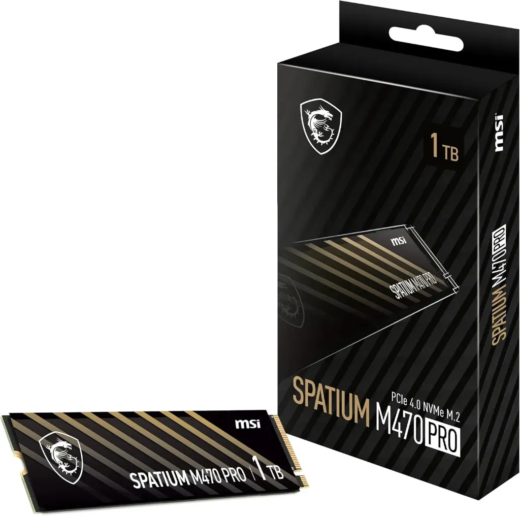 [S78-440L0J0-P83] MSI Spatium M470 PRO 1TB PCIe4 NVMe M.2 SSD Yaddaş