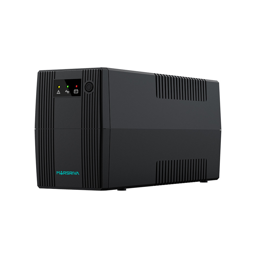 MARSRIVA MR-UF600 600VA/360W Smart Line-Interactive UPS, LED version, 2 AC Outlets, 1*12V/7Ah, W/O USB